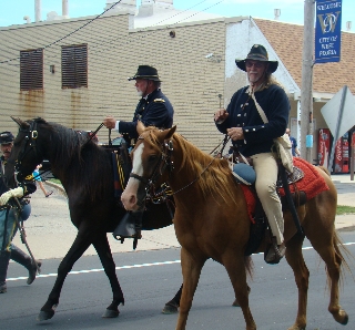 Scout Ray and the Colonel were the mounted division this day 